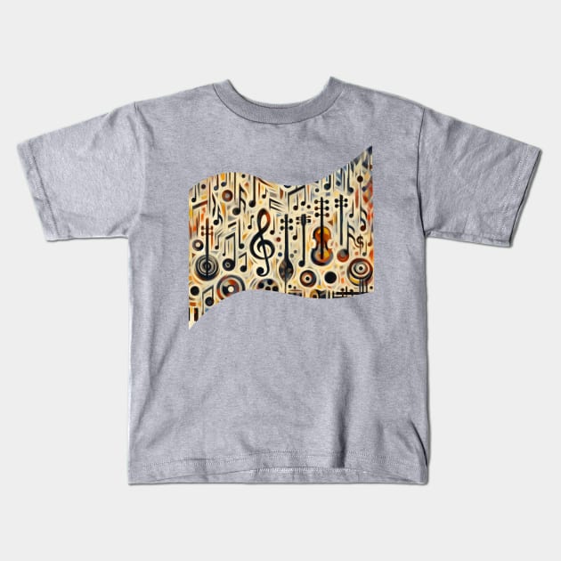 Music Impression 01 Kids T-Shirt by Impressionado